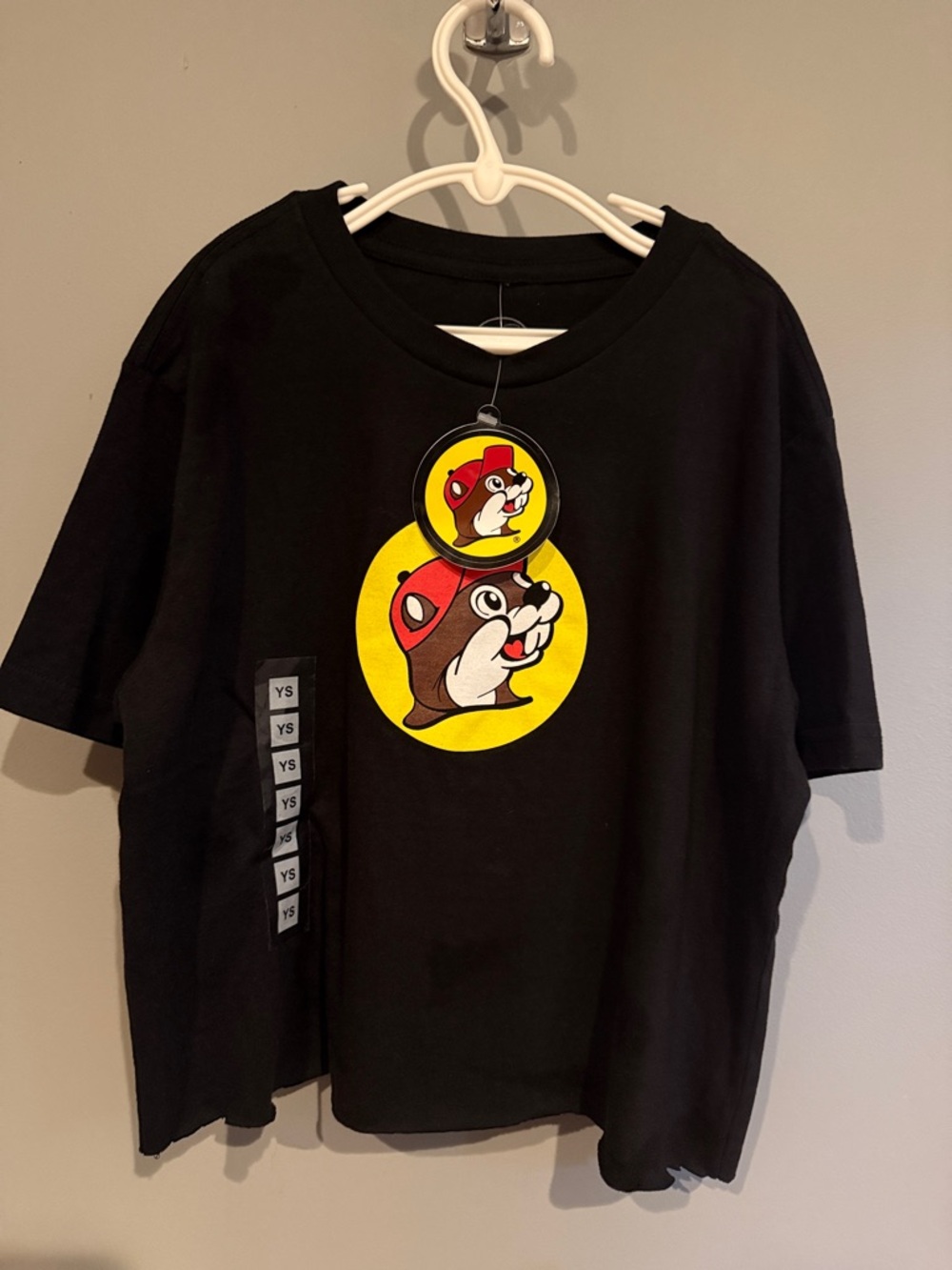 Black Kids Short Sleeve Tee with Buc-ee’s Logo